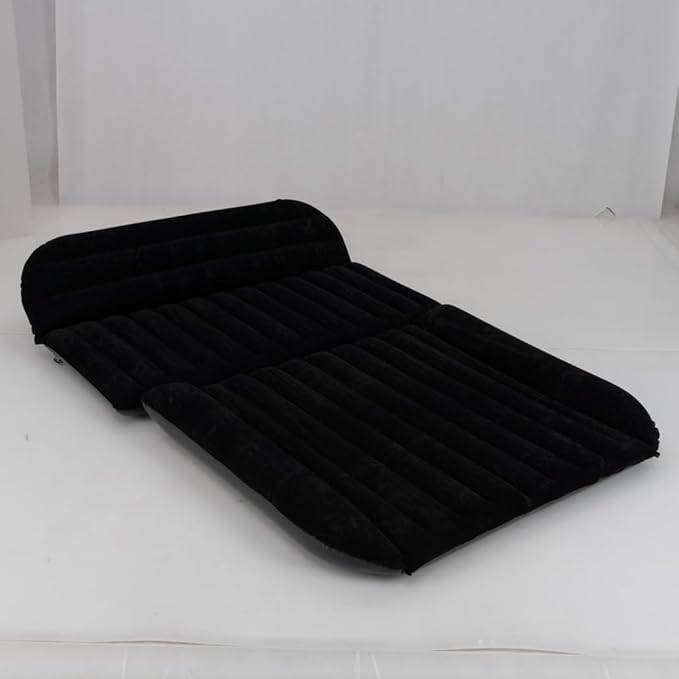 Materasso Gonfiabile per Auto, Letto ad Aria con Pompa Elettrica e Sacca per il Trasporto, Materassino per Campeggio, Picnic e Viaggio su Strada, Portata 150 kg, 190 x 130 cm (Nero)