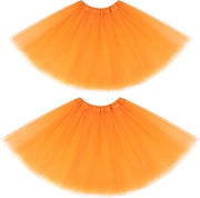 Tutu Rok per Donne e Ragazze - Elastico e 4 Strati - Adatto per Looks degli Anni '80