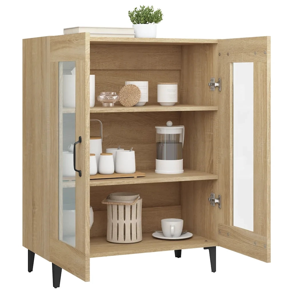 Credenza Rovere Sonoma 69,5x34x90 cm in Legno Multistrato cod mxl 12998