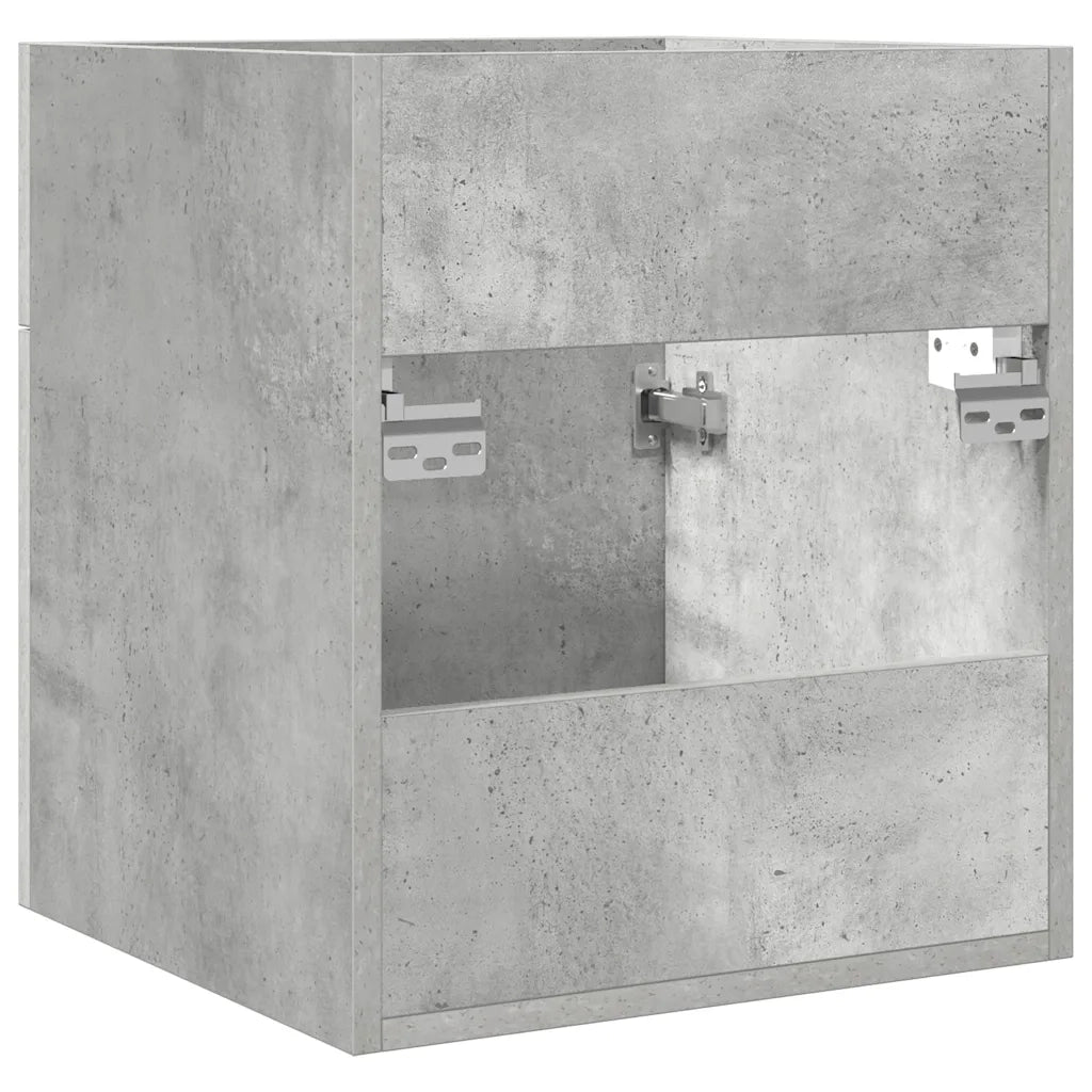 Mobile Lavabo | Armadio Lavabo Bagno Grigio Cemento 41x38,5x46 cm in Truciolato