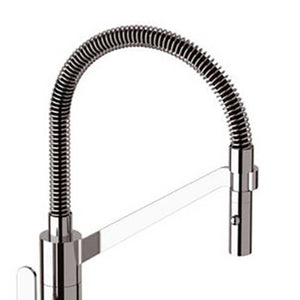 Miscelatore monocomando lavello di design con flessibile nero - serie winner