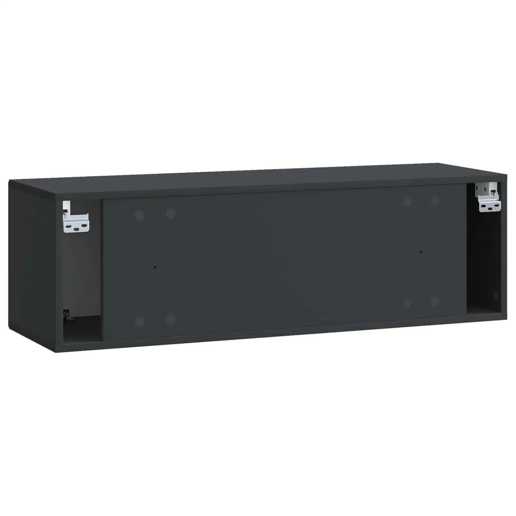 Mobile Porta TV da Muro Montaggio a parete Nero 98 x 31 x 30 cm