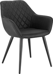 Sedia di Lusso - Sedia da Ufficio - Fauteuil - Sedia - Sedia da Cucina di Lusso - Sedia da Salotto - Antracite - Tessuto