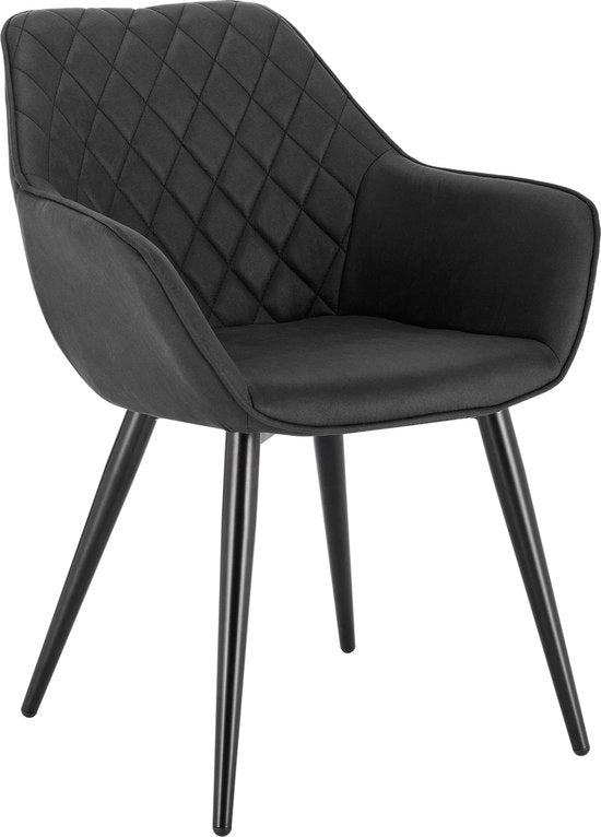 Sedia di Lusso - Sedia da Ufficio - Fauteuil - Sedia - Sedia da Cucina di Lusso - Sedia da Salotto - Antracite - Tessuto