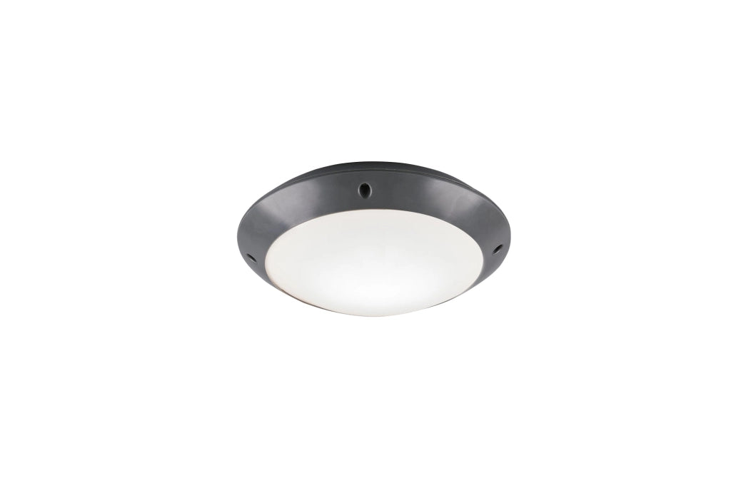 Plafoniera da Esterno  E27 in Plastica Antracite