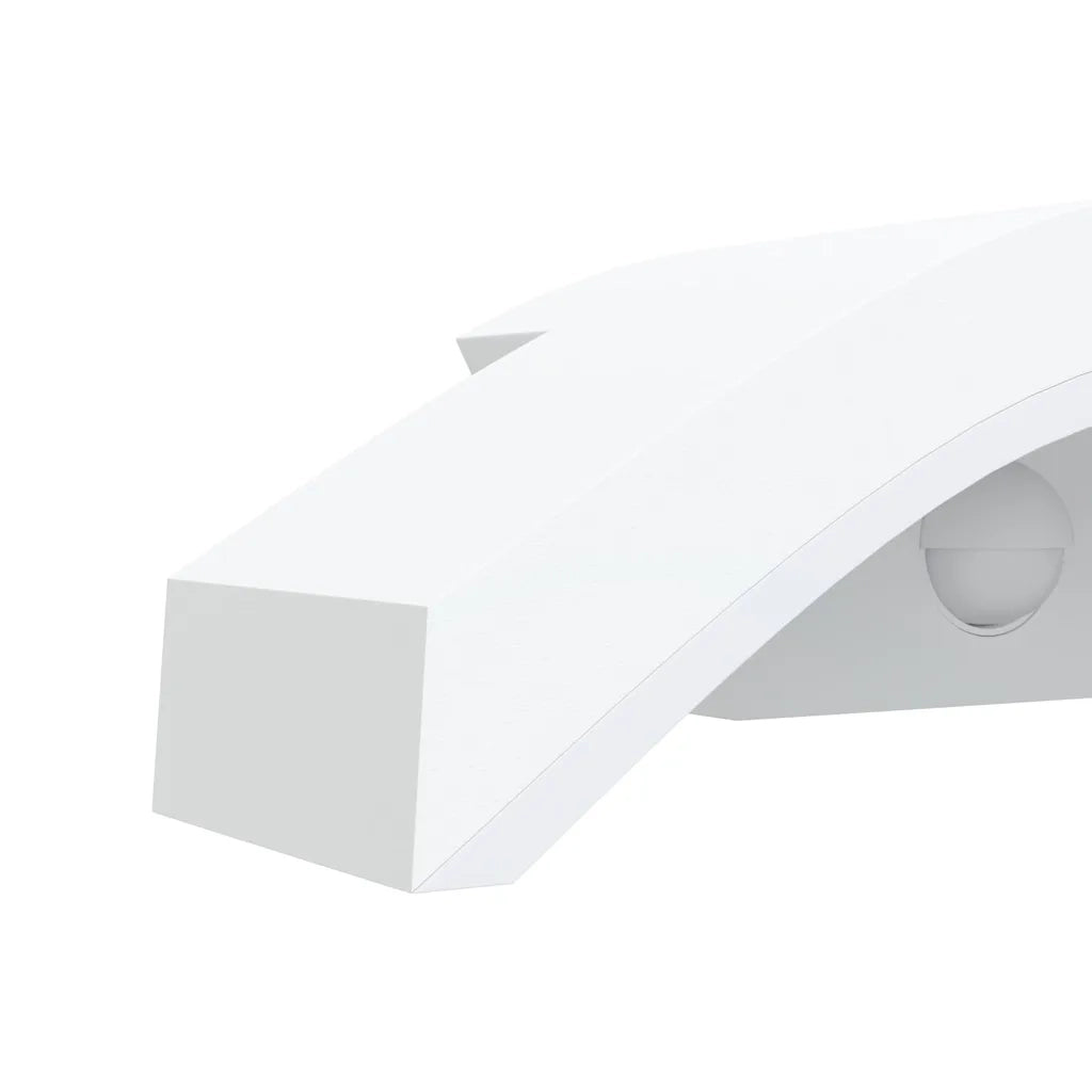 Applique con LED e Sensore 2 pz Bianche in Alluminio Pressofuso CFW8210628
