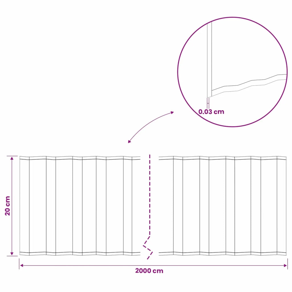 Bordura per Prato 20 m x 20 cm Acciaio zincato Argento 42030205