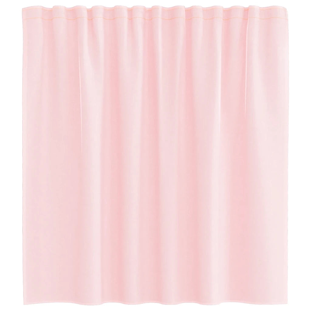 Tende in Voile con Passanti 2 pz Rosa Chiaro 140x140 cm 4102276