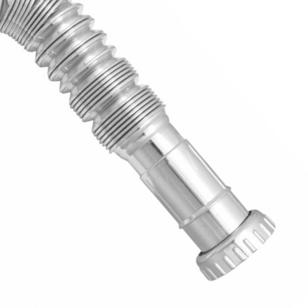 Canotto fles. estens. con ghiera e tubo cromati 1"1/2xã¸40