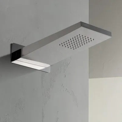 Set doccia incasso Erika con soffione doccia a muro 22x50 in acciaio inox