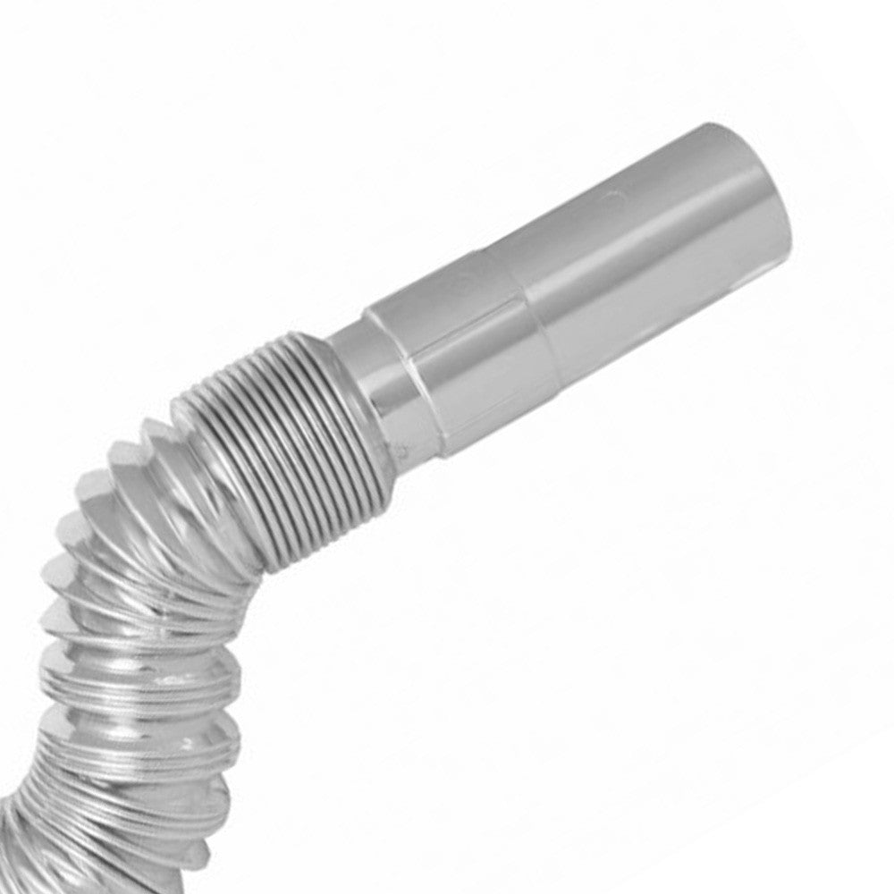 Canotto fles. estens. con ghiera e tubo cromati 1"1/2xã¸40