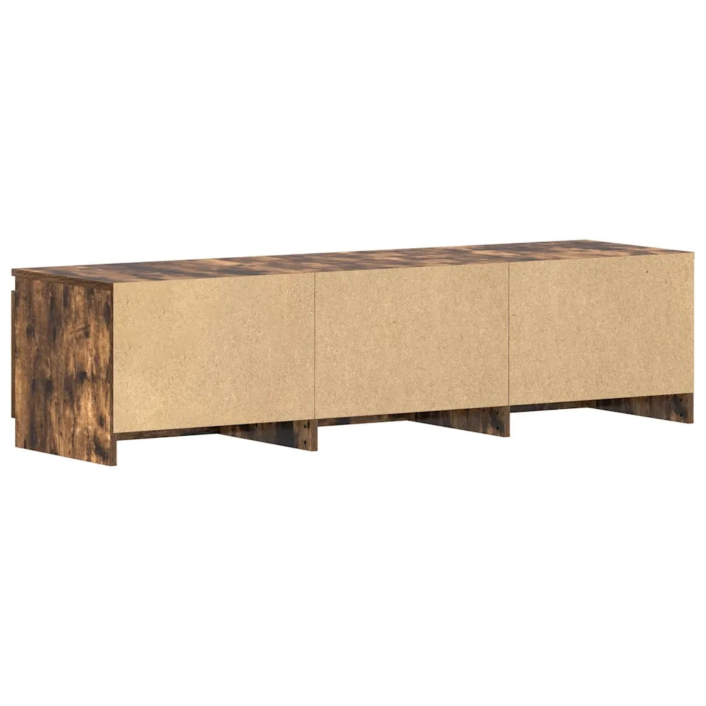 Mobile TV Rovere Fumo 140x40x35,5 cm in Legno Multistrato 815357