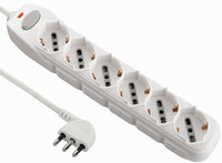 Multipresa Univ. 6Posti + Cavo Bianca - Electraline