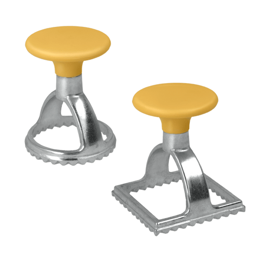 Set 2 Stampi Per Ravioli Allum.Manico Plastica Ab - Metaltex
