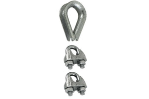 Set 2 Morsetto+1 Redance Zincato Mm 3 - Masidef