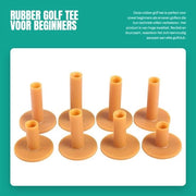 Trovatore di Tee in Gomma - Duraturo - Flessibile - Adatto per Tee in Legno/Plastica - Ideale per Driving Range - Tee Finder