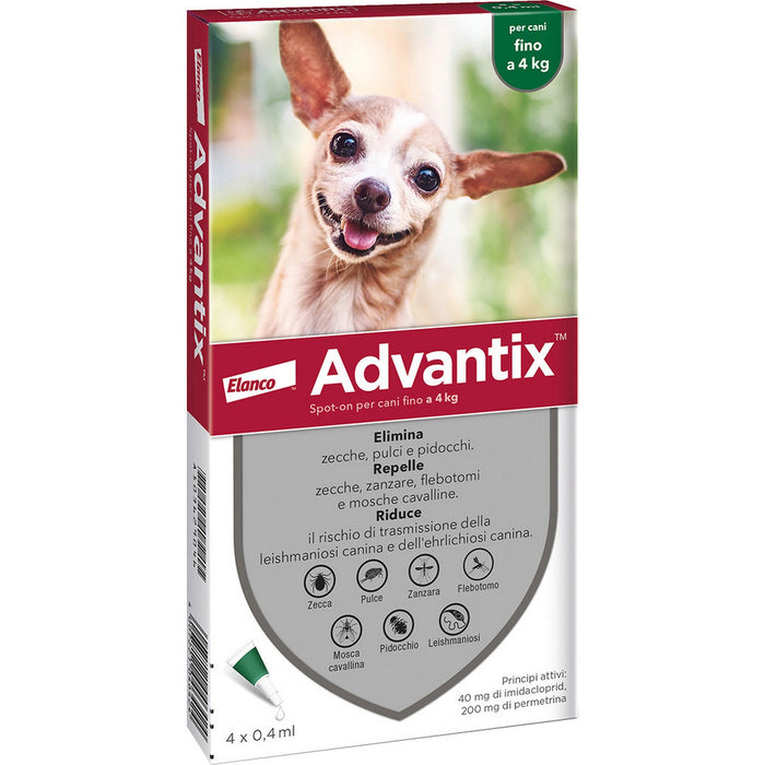 bayer advantix 6 pezzi spot per cani.0-4 kg cod:ferx.4203