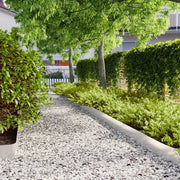 Bordura per Prato 10 pz 15 x 103 cm Acciaio Inox Argento 860146