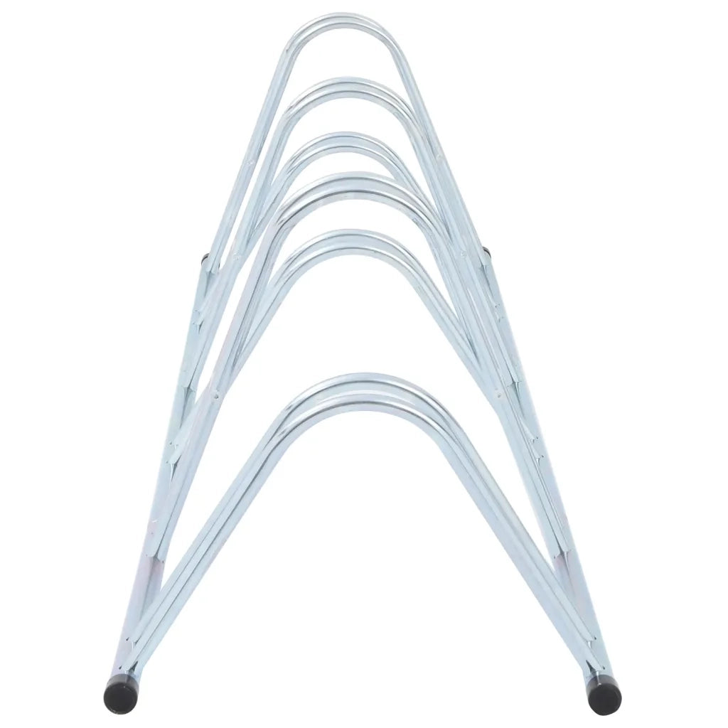 Supporto per 6 Bici da Pavimento Autoportante Acciaio Zincato 4005567
