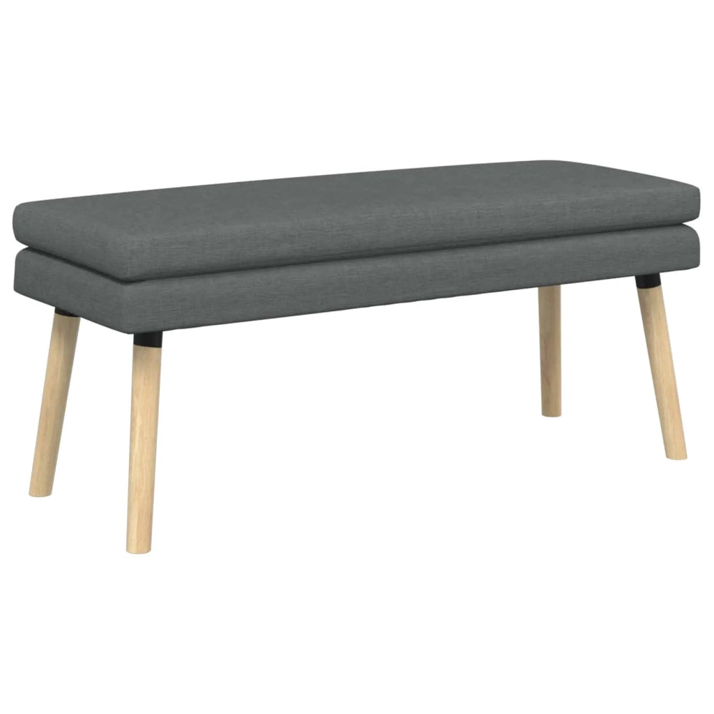 Panchina a doppio strato Grigio Scuro 110 x 40 x 47 cm Tessuto 42038446
