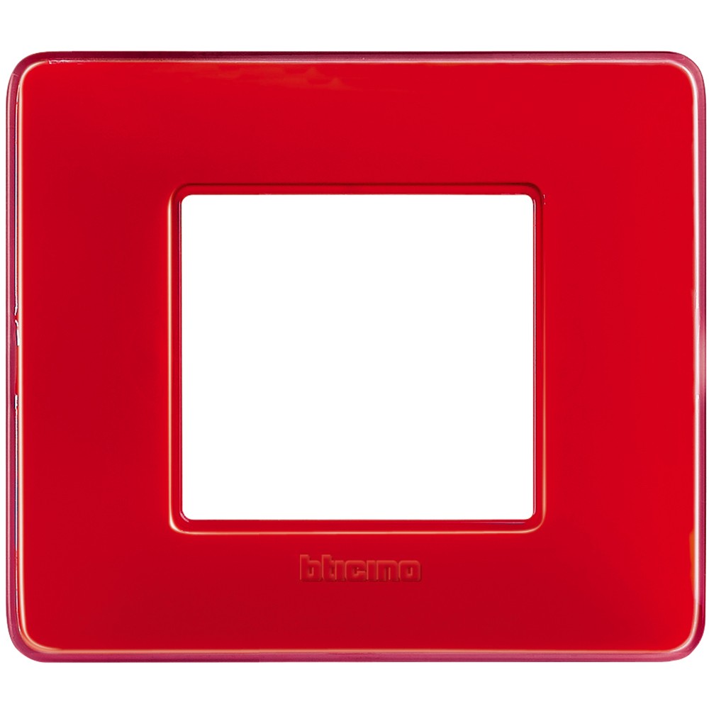 Placca Bticino Matix 2 moduli corallo AM4802CRD
