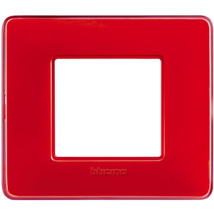 Placca Bticino Matix 2 moduli corallo AM4802CRD