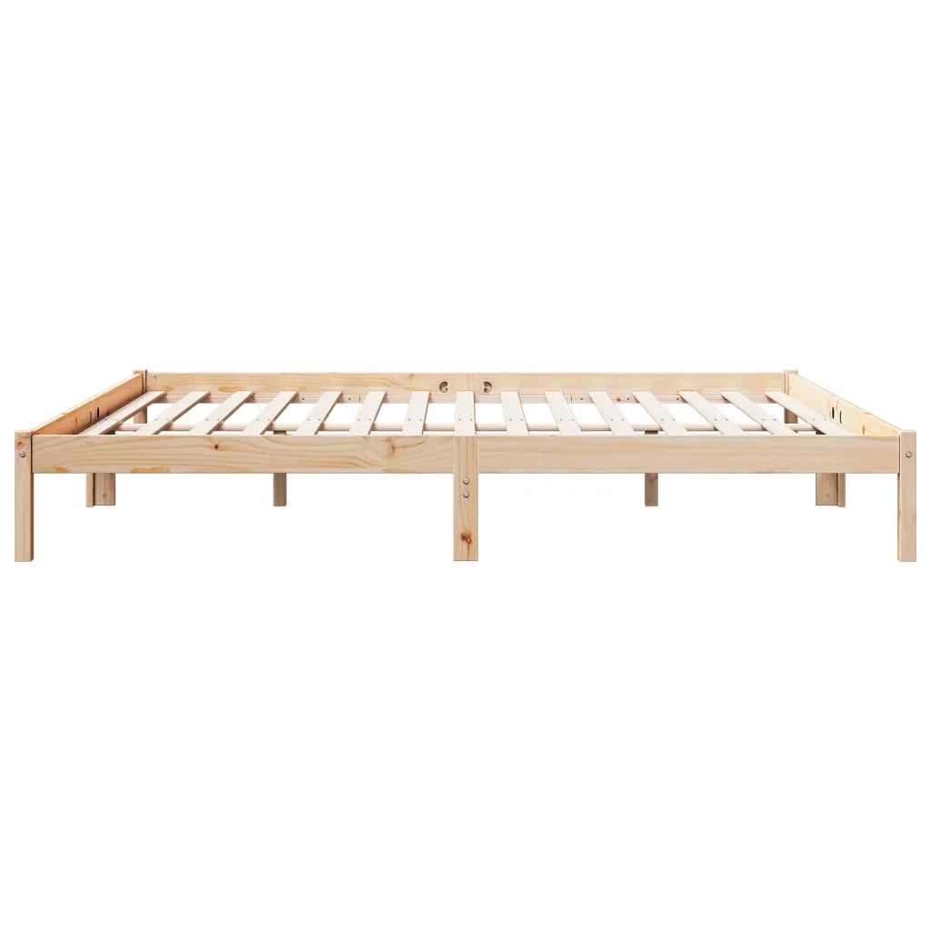 Letto Extra Lungo senza Materasso 200x220 cm in Legno di Pino 852426