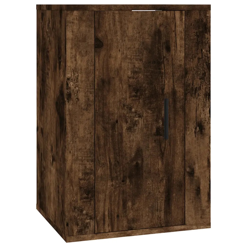 Mobile Porta TV a Parete Rovere Fumo 40x34,5x60 cm 816666
