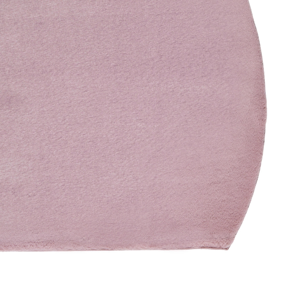 Tappeto Viola Chiaro in Ecopelliccia 160 × 230cm a Pelo Lungo con Retro in Poliestere per Soggiorno e Corridoio Moderni