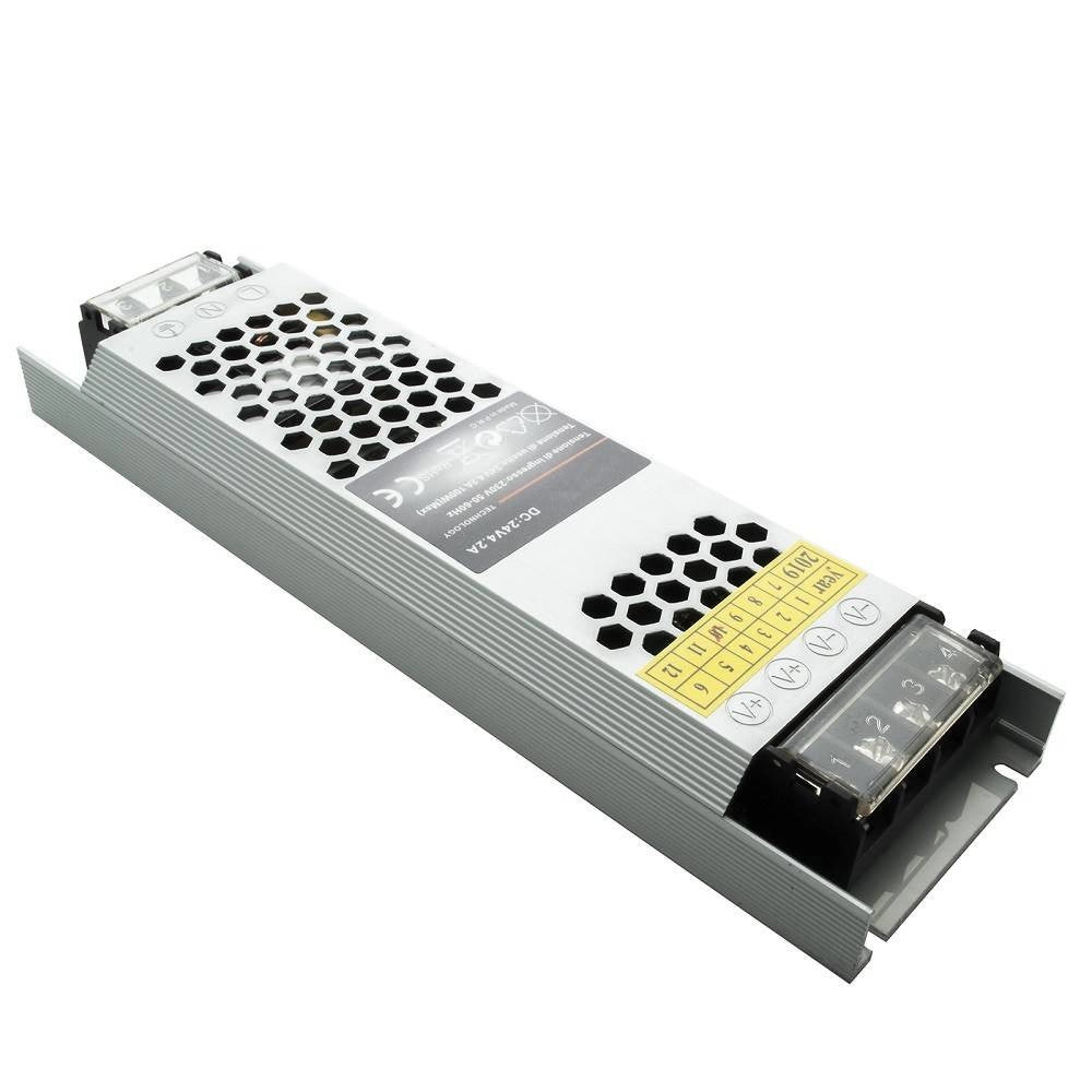 Trade Shop - Kit Pannello Ultra Slim Led 94w Centralina Smart Wifi 24v Rgb+4000k Rgbw Alexa Google -