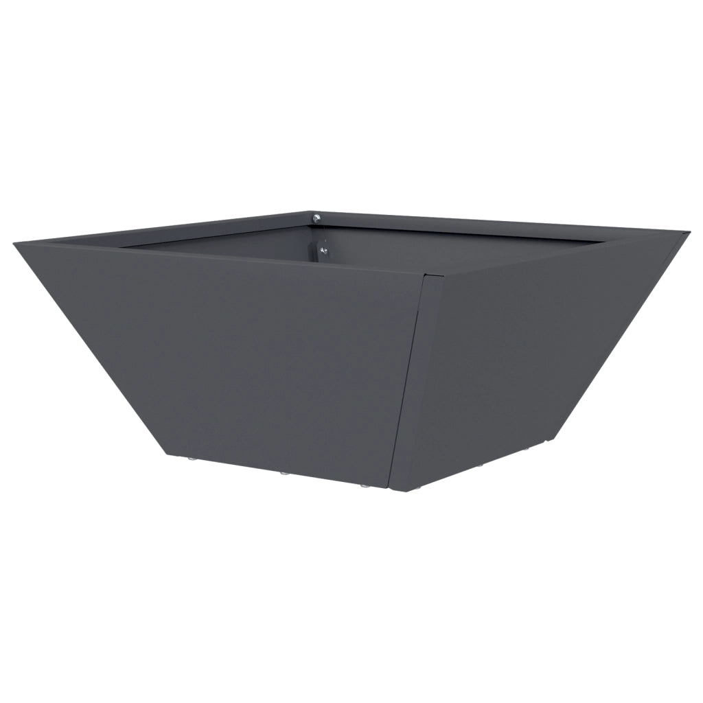 Fioriera in Plastica Antracite Plastica 35 x 35 x 15 cm Durevole
