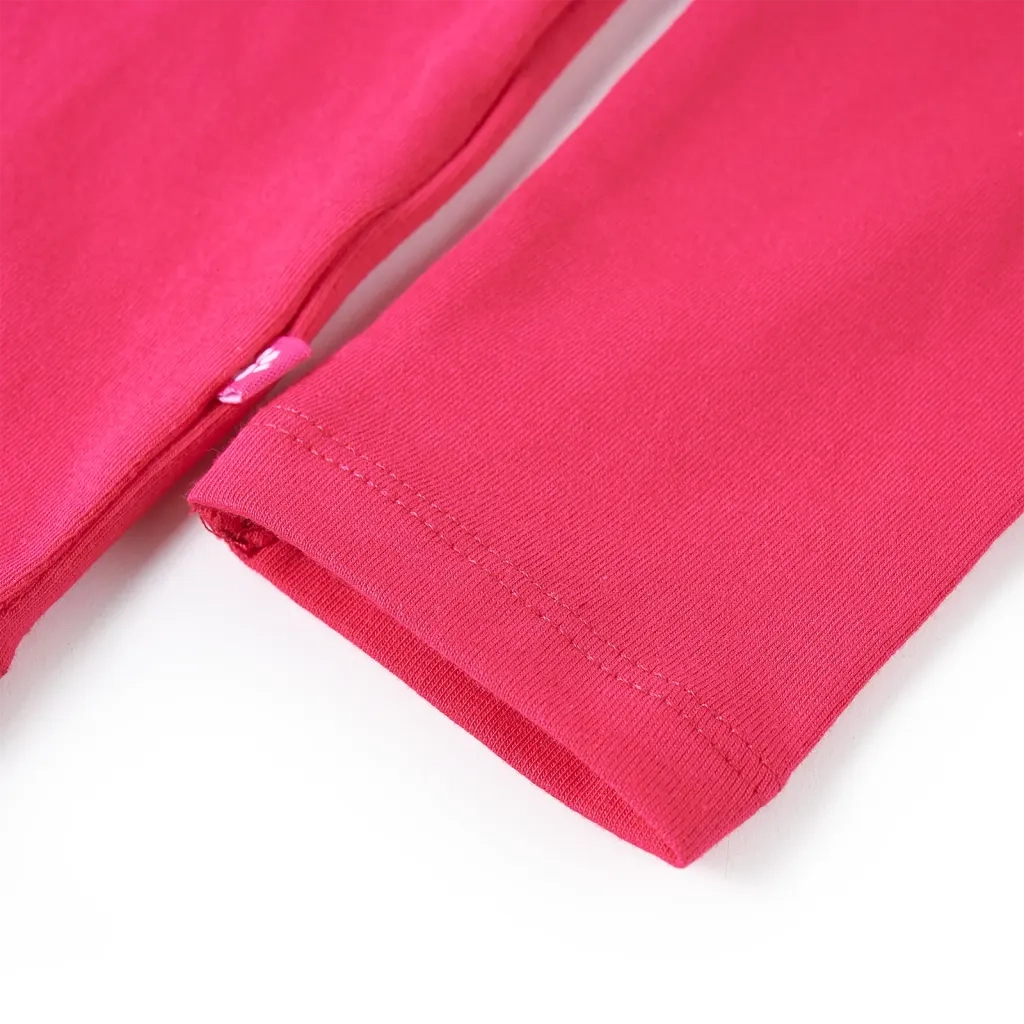 Maglietta da Bambina a Maniche Lunghe Fucsia 128 13592
