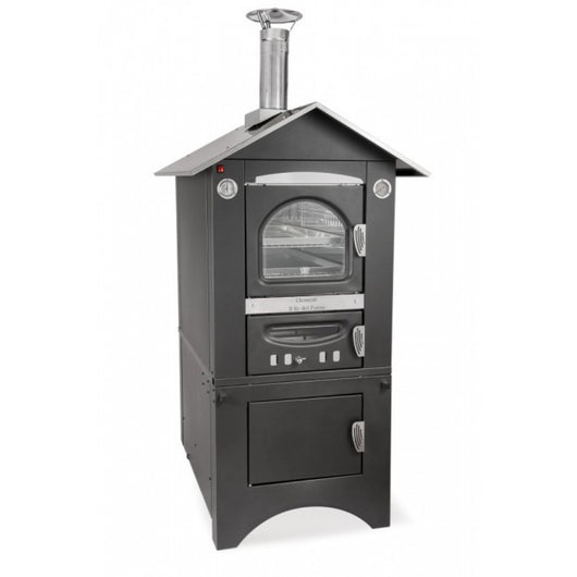 Forno A Legna Ventilato Smart Giardino Fuoco Indiretto 45X80X40 Cm - Clementi
