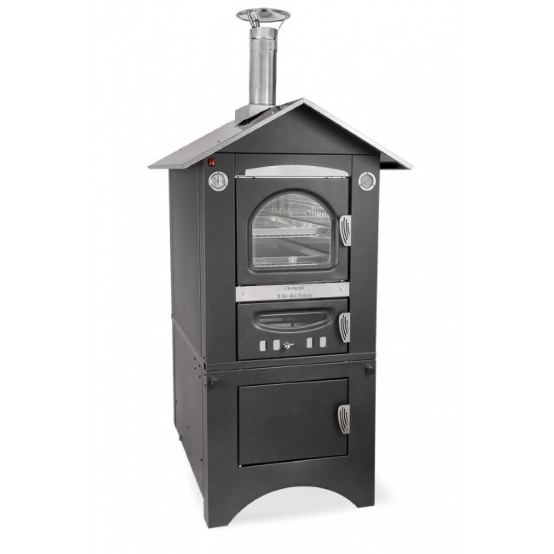Forno A Legna Ventilato Smart Giardino Fuoco Indiretto 45X80X40 Cm - Clementi