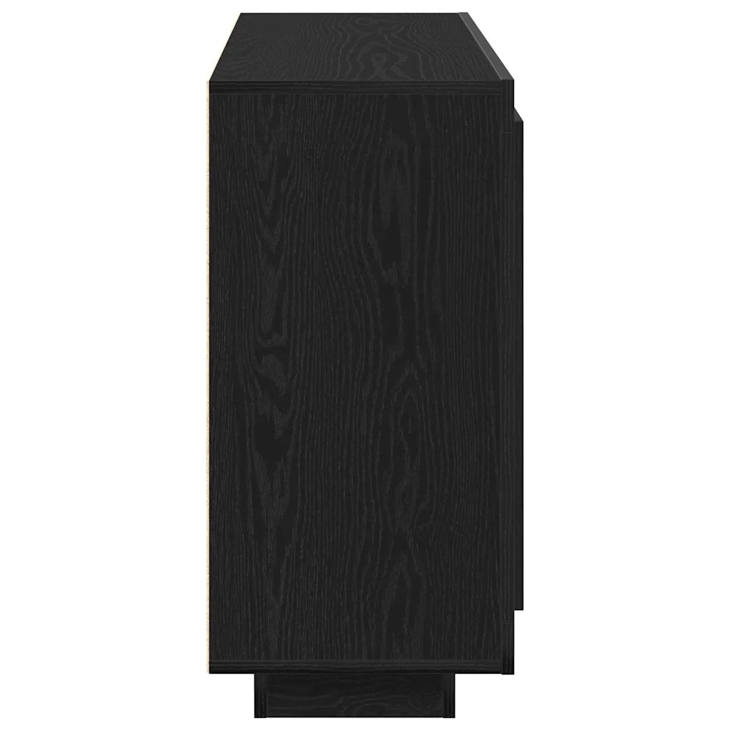 Credenza Rovere Nero 92 x 35 x 75 cm Legno multistrato 862750