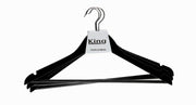 Gruccia Appendiabiti Nero 45X1,2X23 Cm Set 3 Pezzi Legno - Biacchi Gianfranco