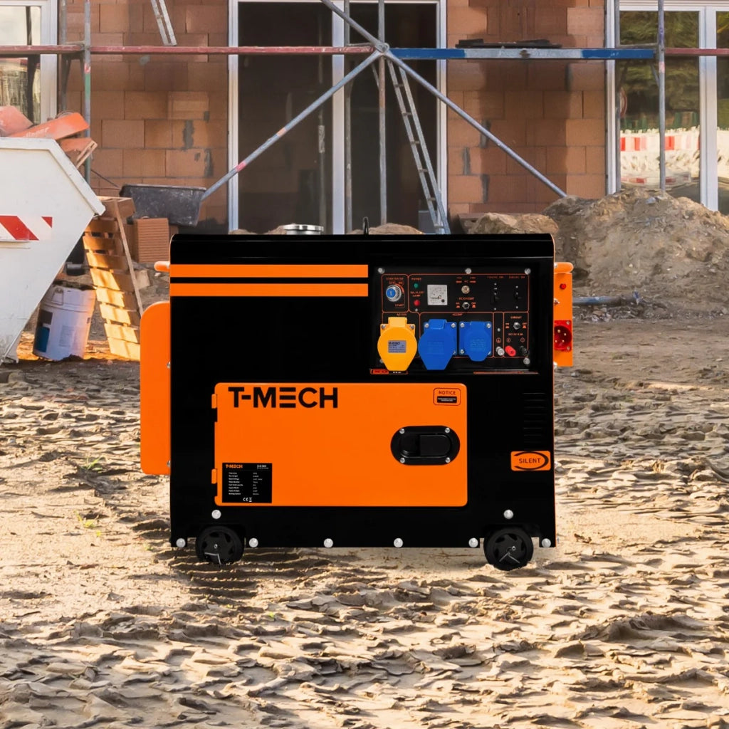 Generatore Diesel Silenzioso Monofase 230V 6kVA 6.5kW ATS Avvio Elettrico Portatile