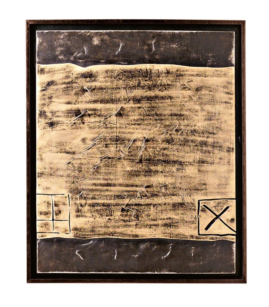 Olio su tela multicolar e telaio in legno 100x120 cm