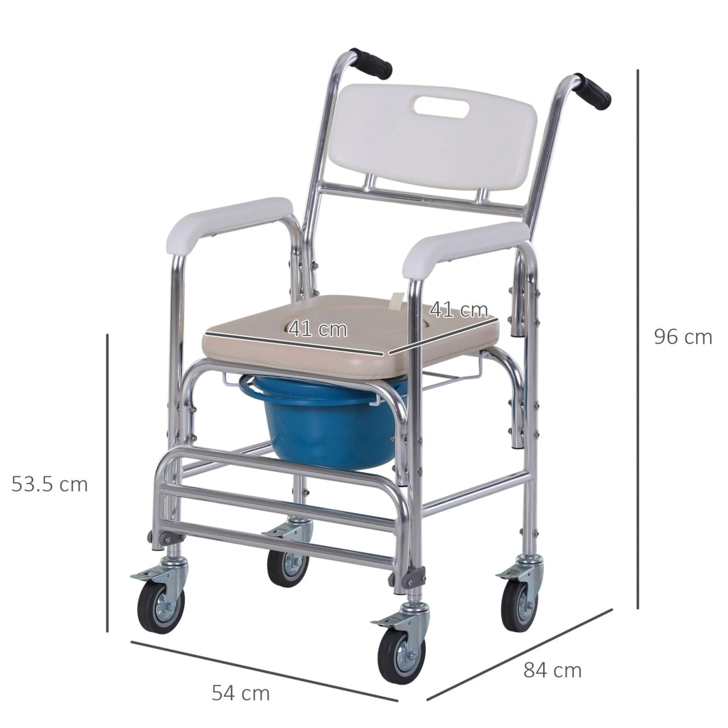 Sedia a Rotelle Impermeabile con WC Rimovibile  Mate