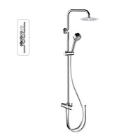 Colonna doccia con doccetta in abs e soffione ultrapiatto