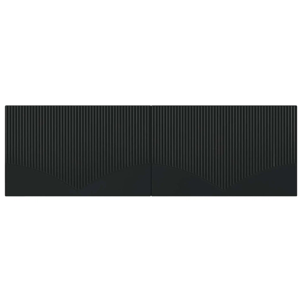 Testiera da Muro HOORN Nero Legno ingegnerizzato 897386