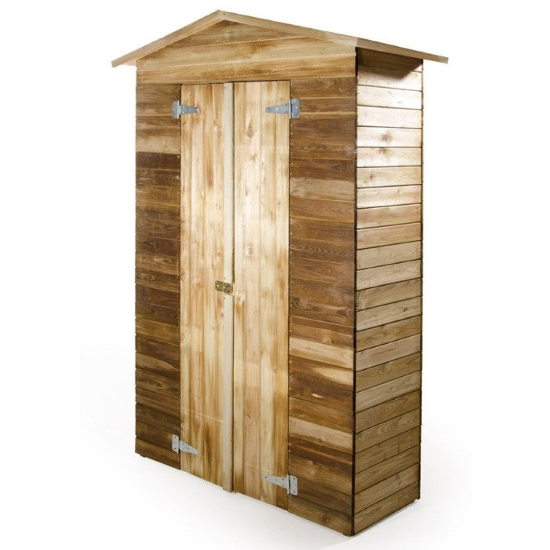 Armadio In Legno Da Giardino Esterno Medium 135X61X201 Cm - Biacchi Ettore