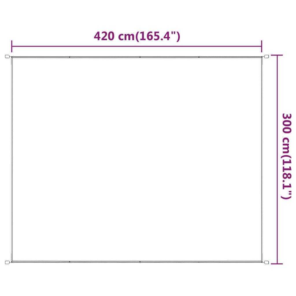 Paravento Verticale Verde Chiaro 300x420 cm in Tessuto Oxford 148341