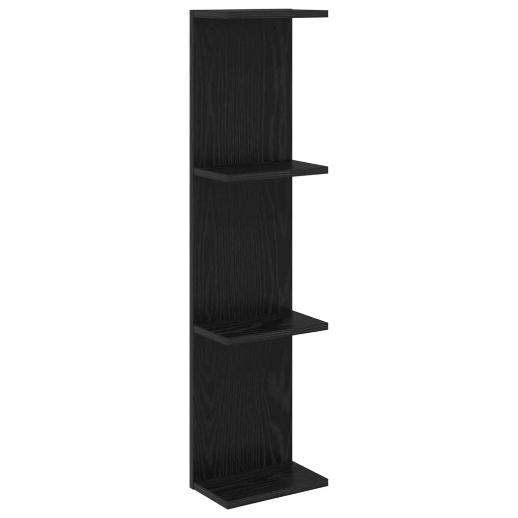 Scaffale da parete Rovere Nero 22 x 15 x 100 cm 8012438