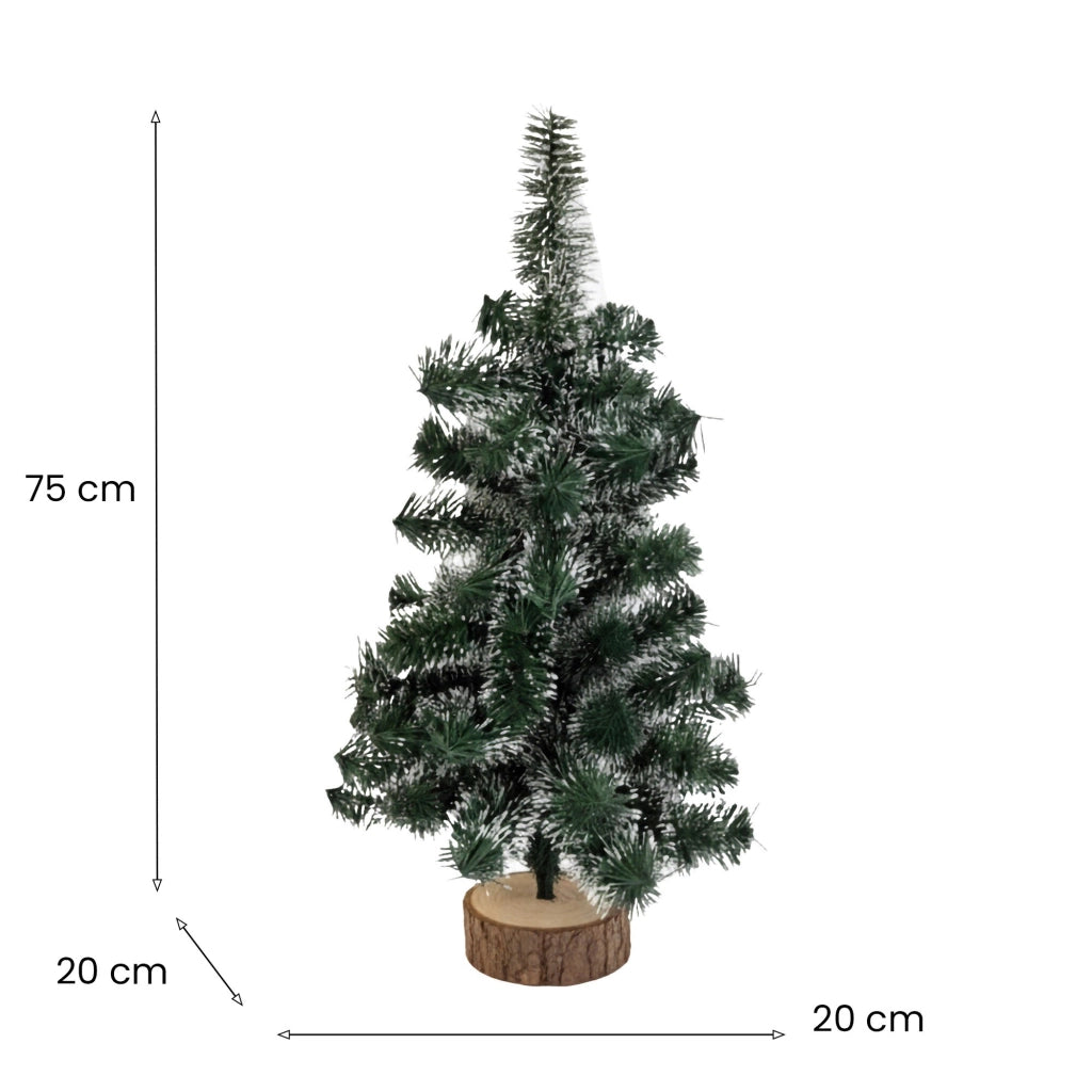 Todina, Albero di Natale Ignifugo si Plastica, no Legno Made in Italy, 75h cm Verde