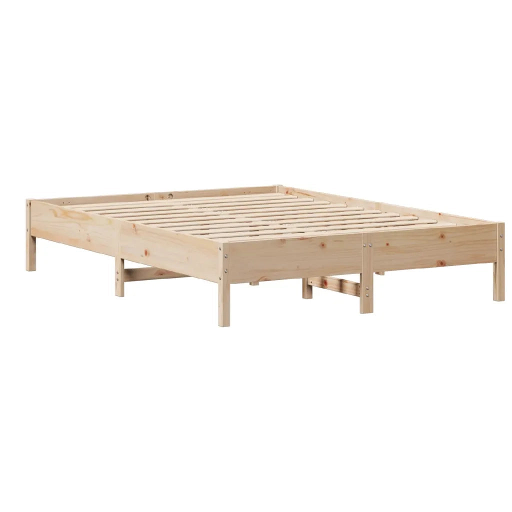 vidaXL Letto senza Materasso 140x190 cm in Legno Massello di Pino