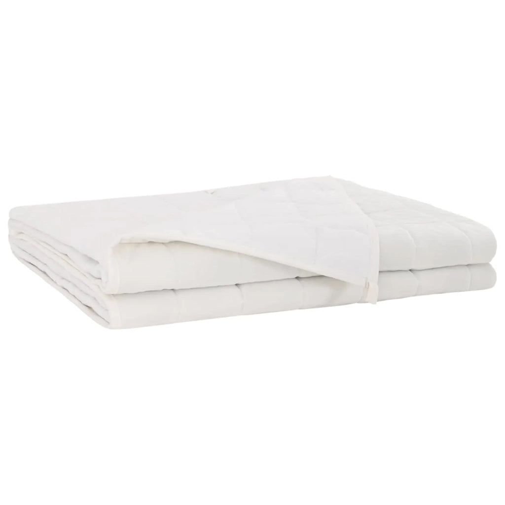 Coperta Ponderata Bianco 135 x 200 cm 10 kg 100% Cotone 205T 3442960