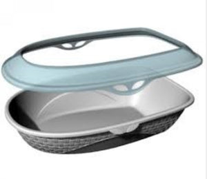 Lettiera Base Aperta Con Fermasacco Paraschizzi Sabbia Pet- Bama Spa