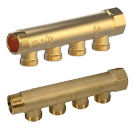 Collettore Semplice 3/4Mfx1/2E16 2 Attacchi Per Tubo Rame - Giacomini