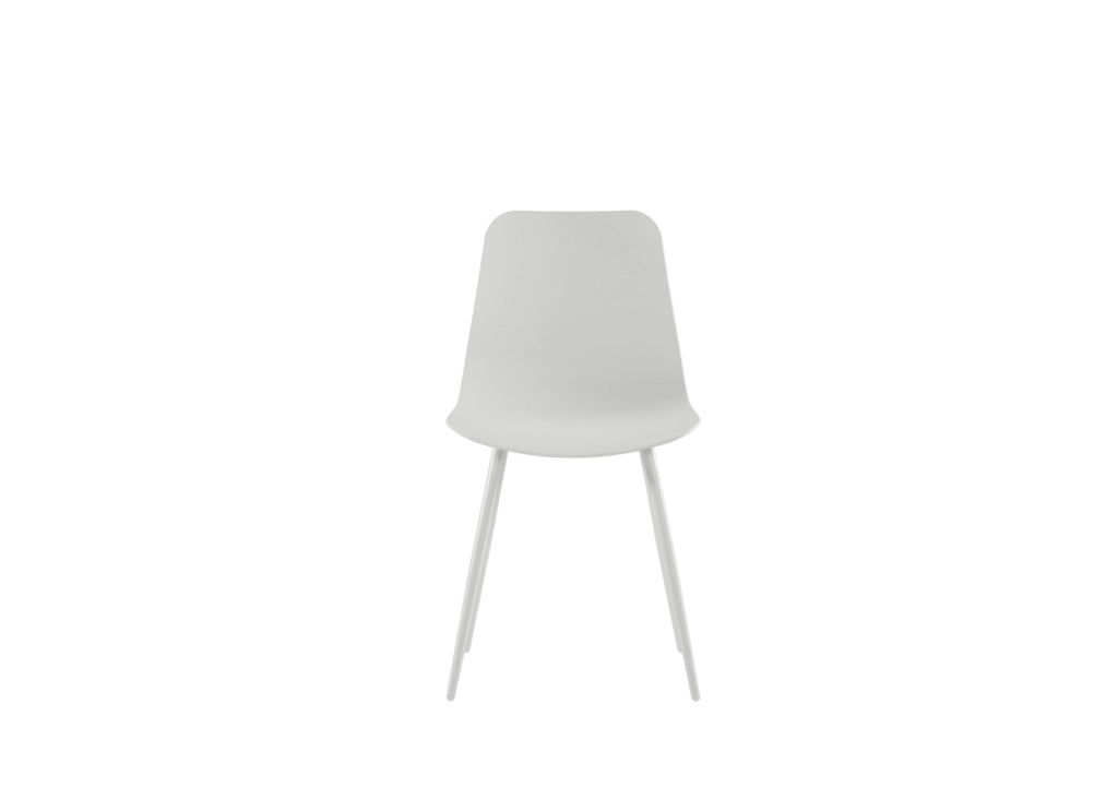 Set 4 Sedie Cover 50x58x85 cm in Polipropilene Bianco